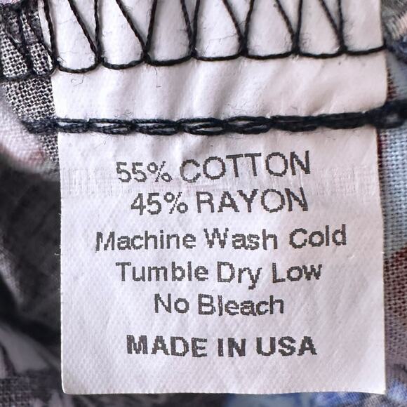 Vintage Jimmy Buffett Margaritaville Hawaiian Shirt Men’s Large Black Button USA - Picture 8 of 13